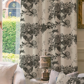 HOUSE Llewelyn-Bowen Vacannes Made To Measure Curtains Ivory Mortar