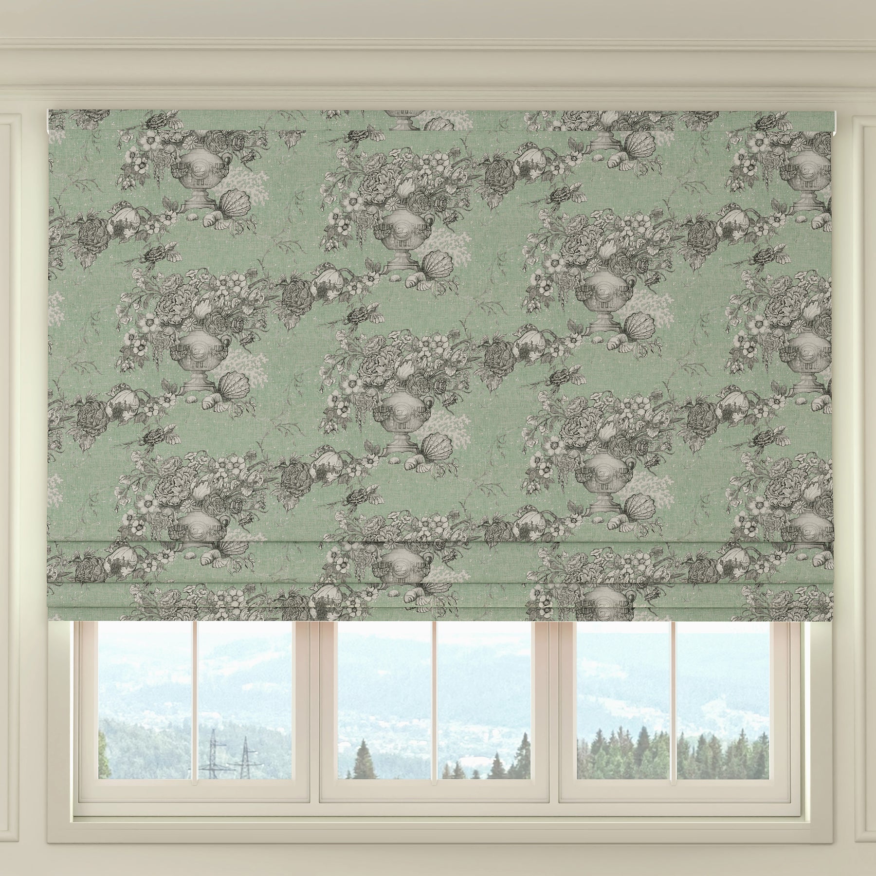HOUSE Llewelyn-Bowen Vacannes Made To Measure Roman Blind Mistleaf
