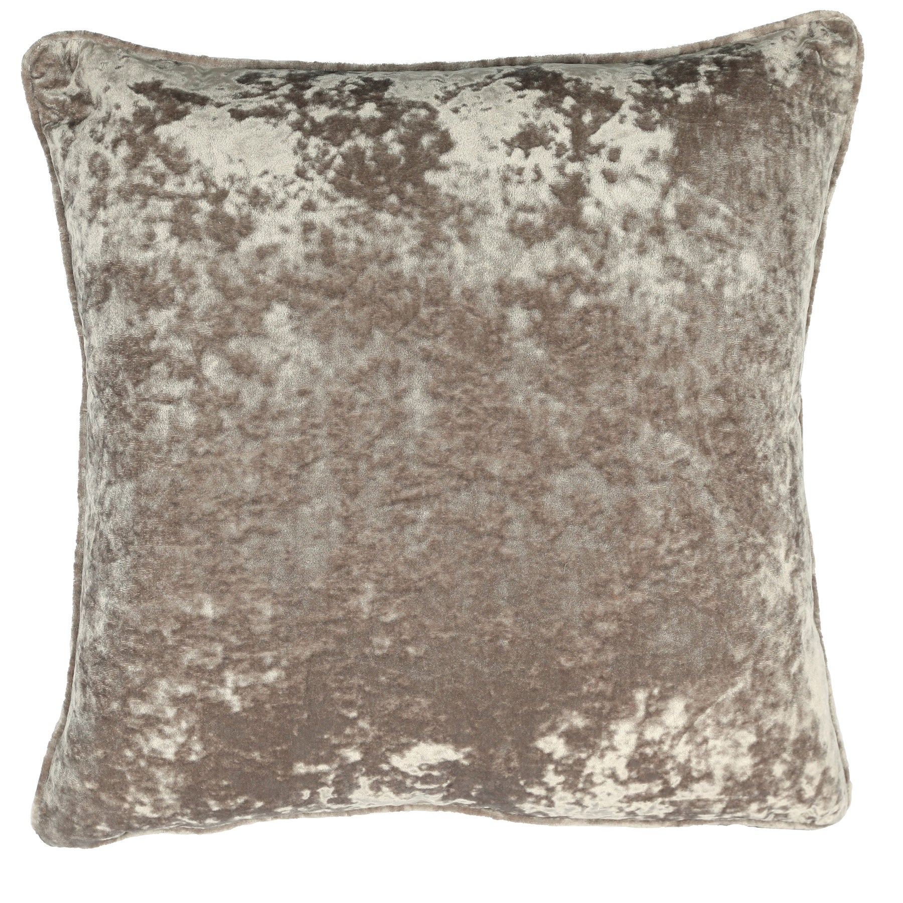 Velvet Filled Cushion 50cm x 50cm Mocha