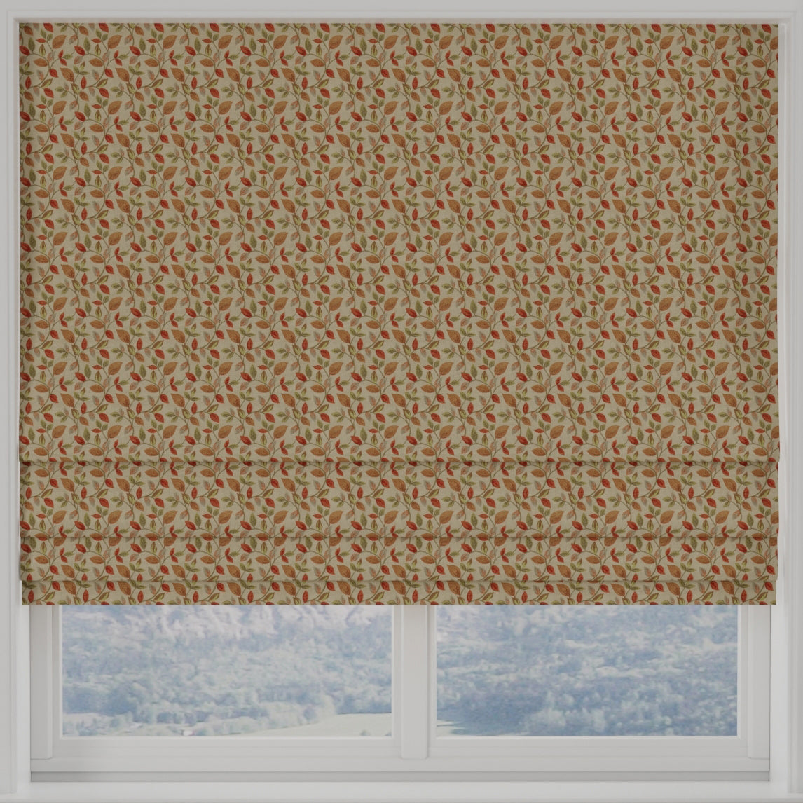 Vercelli Made to Measure Roman Blind Burnt Orange