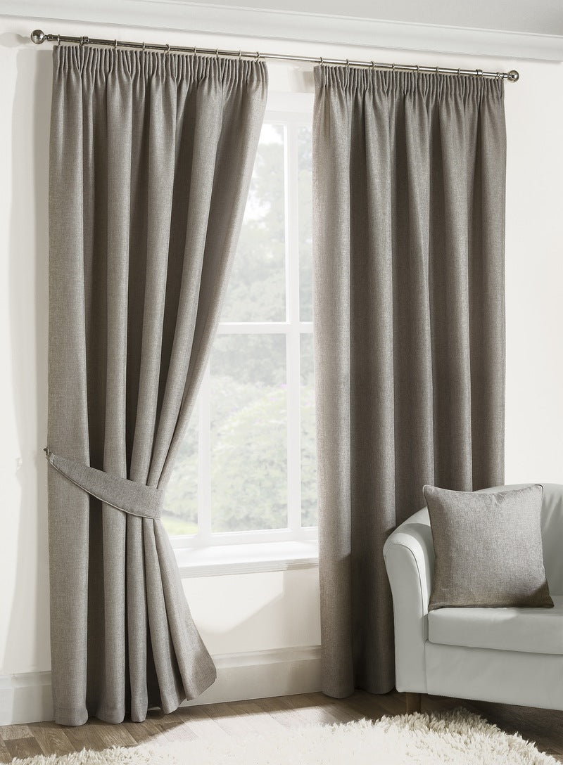 Versailles Ready Made Lined Curtains In Oatmeal | Terrys Fabrics
