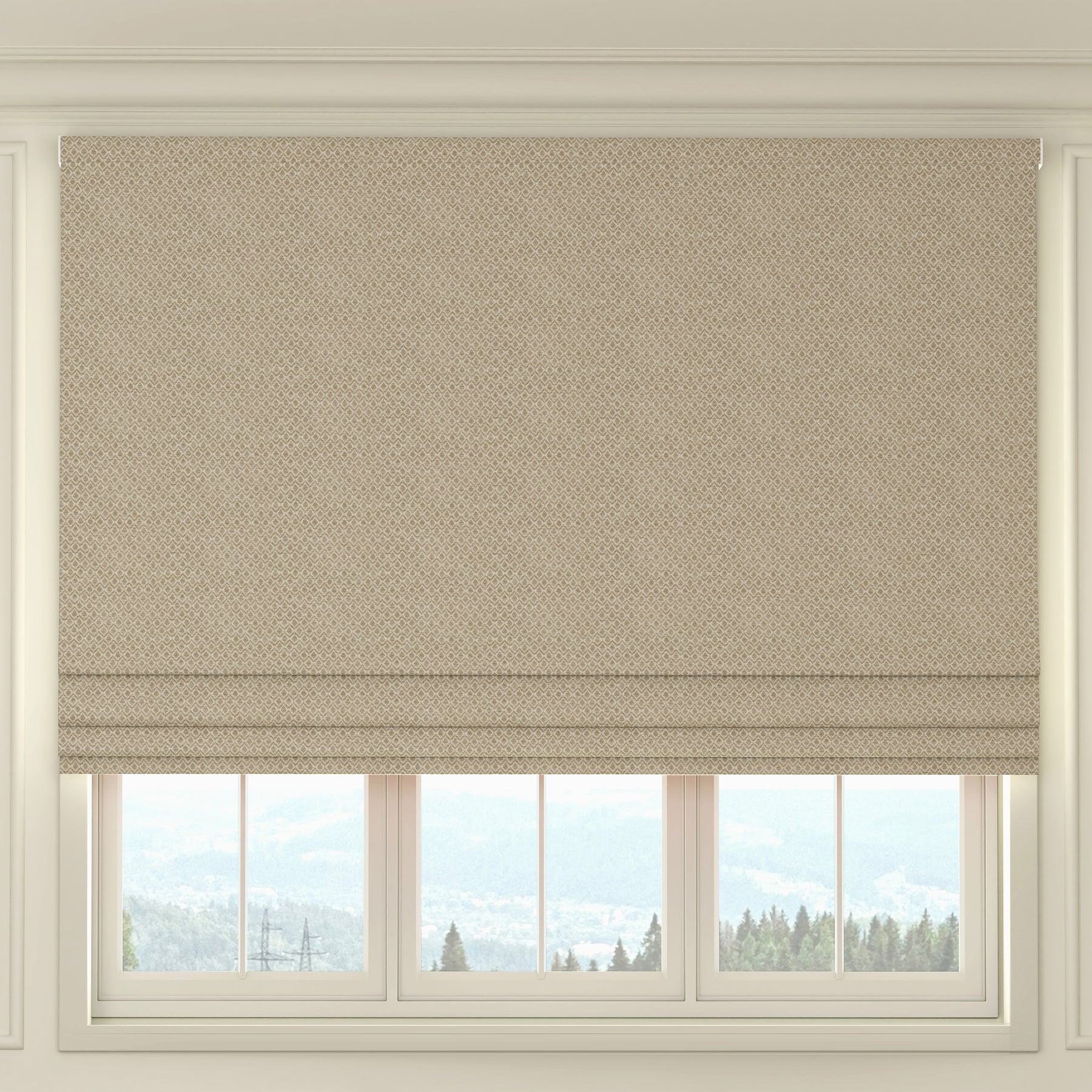 HOUSE Llewelyn-Bowen Divina Made To Measure Roman Blind Cotswold Stone