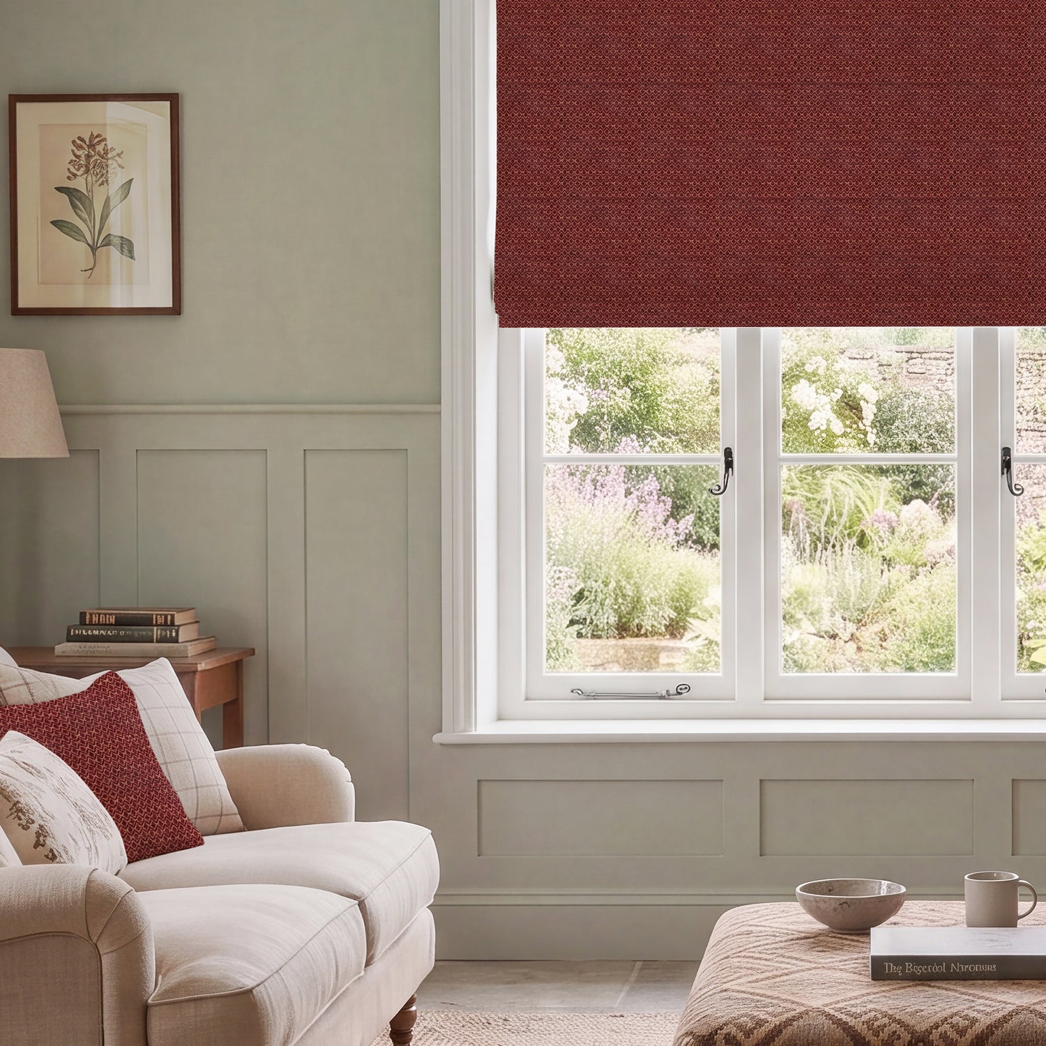HOUSE Llewelyn-Bowen Divina Made To Measure Roman Blind Ruby