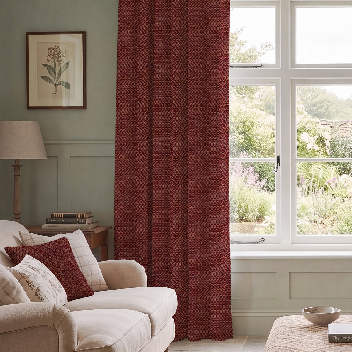 HOUSE Llewelyn-Bowen Divina Made To Measure Curtains Ruby