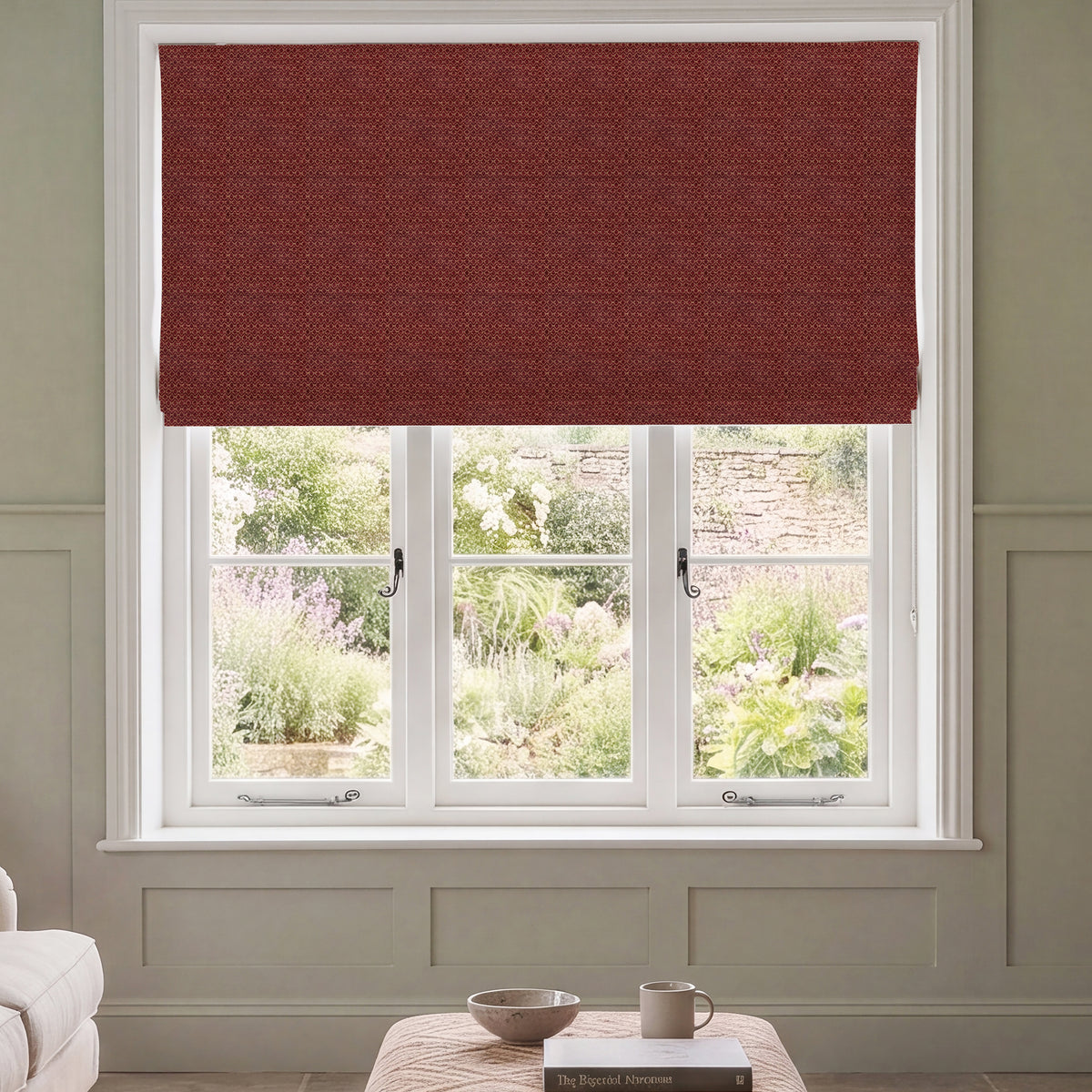 HOUSE Llewelyn-Bowen Divina Made To Measure Roman Blind Ruby