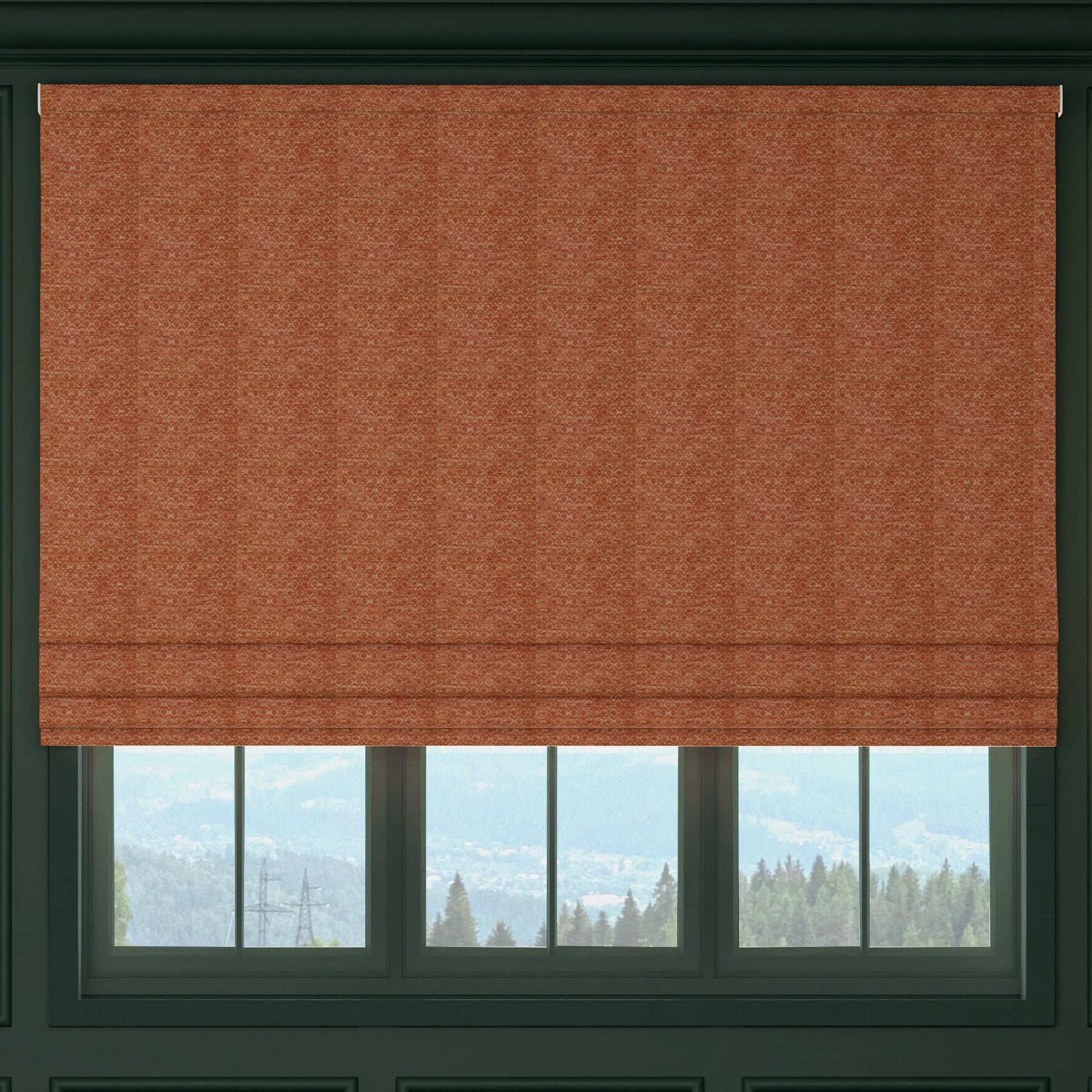 HOUSE Llewelyn-Bowen Divina Made To Measure Roman Blind Burnt Orange