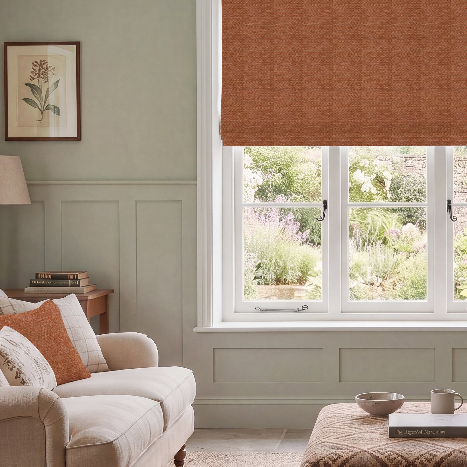 HOUSE Llewelyn-Bowen Divina Made To Measure Roman Blind Burnt Orange