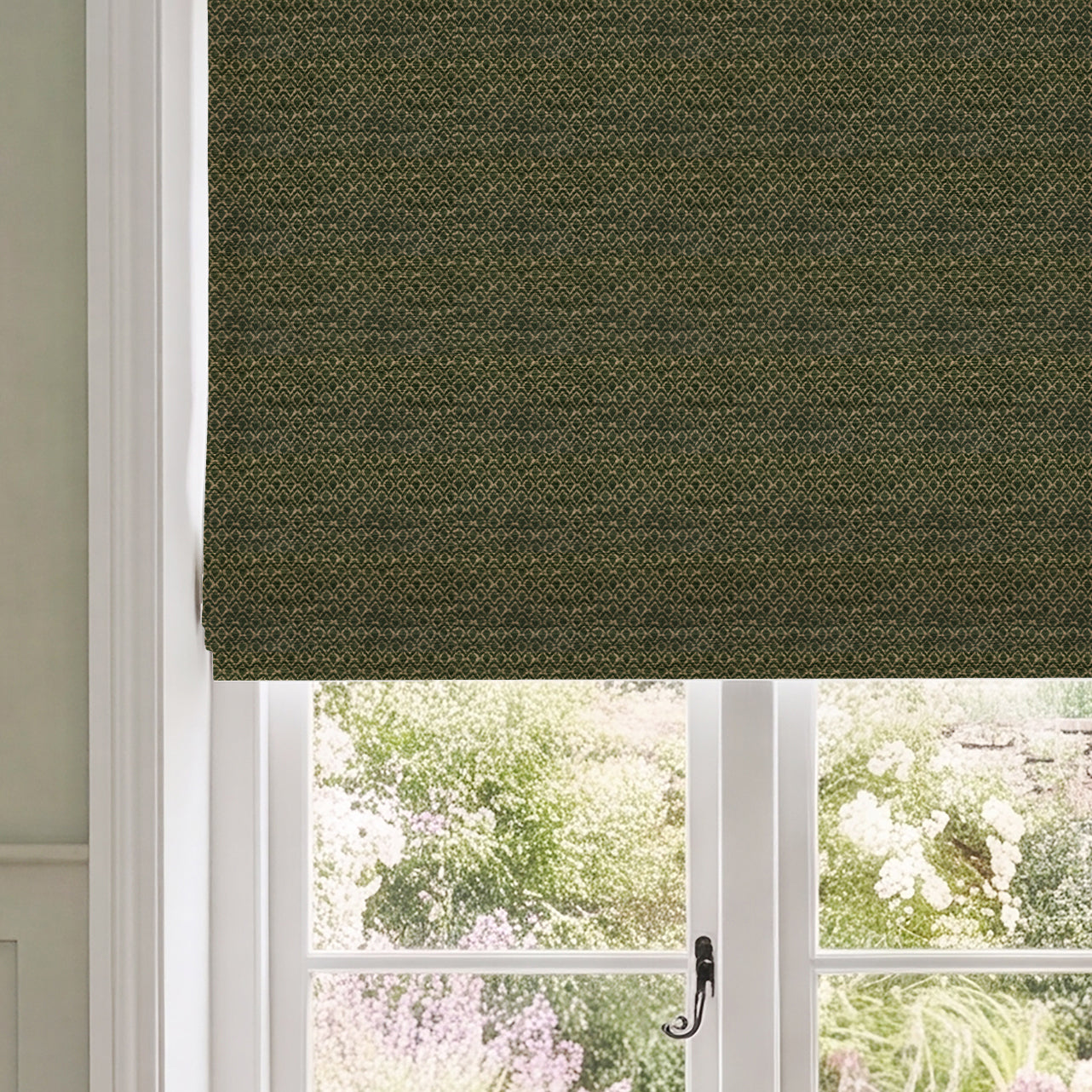 HOUSE Llewelyn-Bowen Divina Made To Measure Roman Blind Forest Green