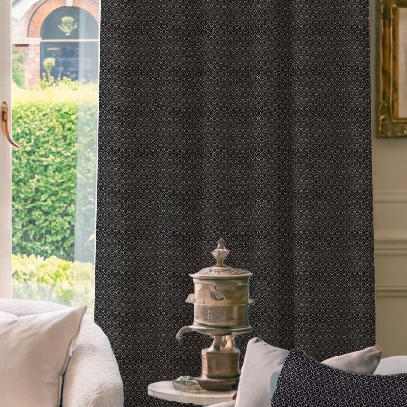 HOUSE Llewelyn-Bowen Divina Made To Measure Curtains Midnight