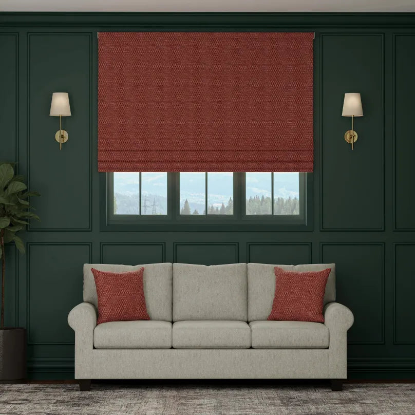 HOUSE Llewelyn-Bowen Divina Made To Measure Roman Blind Ruby
