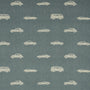 ANTE DECOR Vintage Cars Printed Cotton Made To Measure Curtains Denim Sample Image
