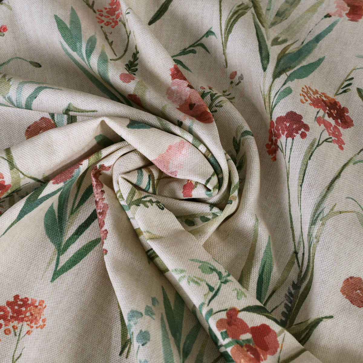 ANTE DECOR Combe Fabric Dusty Rose Linen