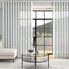 Giselle Voile Made To Measure Wave Curtain + FREE Track White