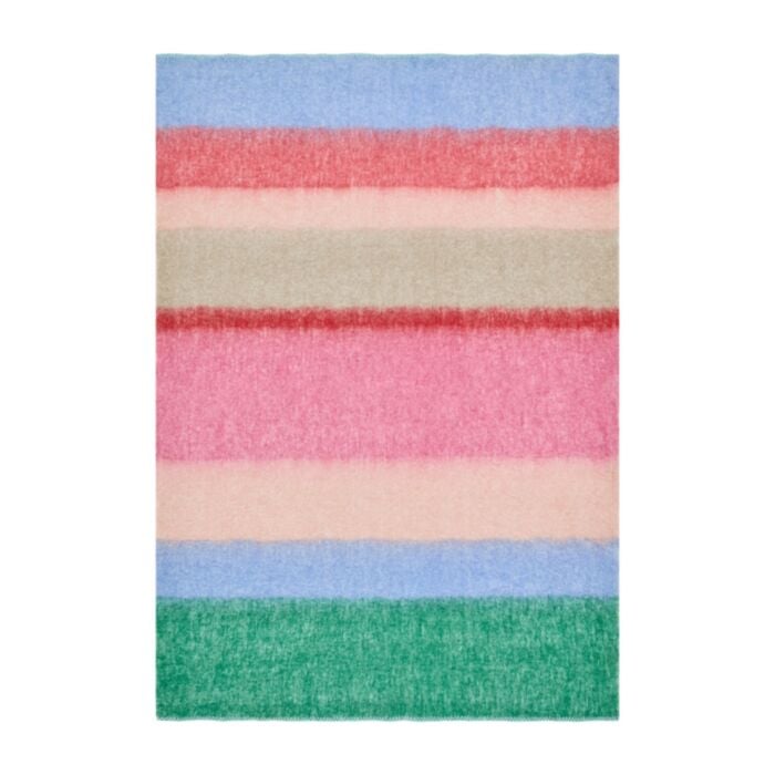 Bluebellgray West Coast Stripe 130cm x 170cm Throw Sunset