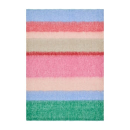 Bluebellgray West Coast Stripe 130cm x 170cm Throw Sunset
