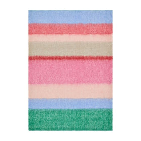 Bluebellgray West Coast Stripe 130cm x 170cm Throw Sunset
