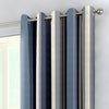 Fusion Whitworth Lined Ready Made Eyelet Curtains Blue