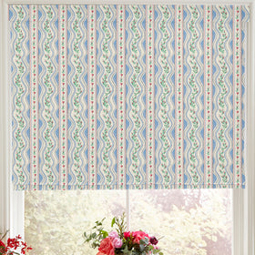 Cath Kidston Wiggle Rose Made to Measure Roman Blind Blue
