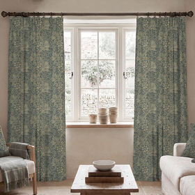 William Morris Marigold Made To Measure Curtains Blue