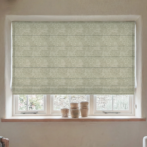 William Morris Marigold Made To Measure Roman Blind Beige