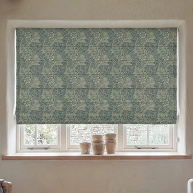 William Morris Marigold Made To Measure Roman Blind Blue