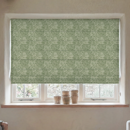 William Morris Marigold Made To Measure Roman Blind Green