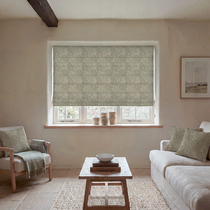 William Morris Marigold Made To Measure Curtains Natural