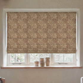 William Morris Marigold Made To Measure Roman Blind Red