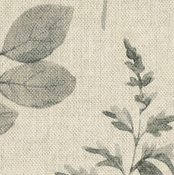 ANTE DECOR Willow Printed Cotton Fabric French Grey