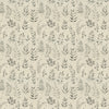 ANTE DECOR Willow Printed Cotton Fabric French Grey