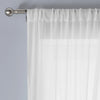 Windsor Slot Top Ready Made Single Voile Curtain White