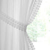 Windsor Slot Top Ready Made Single Voile Curtain White