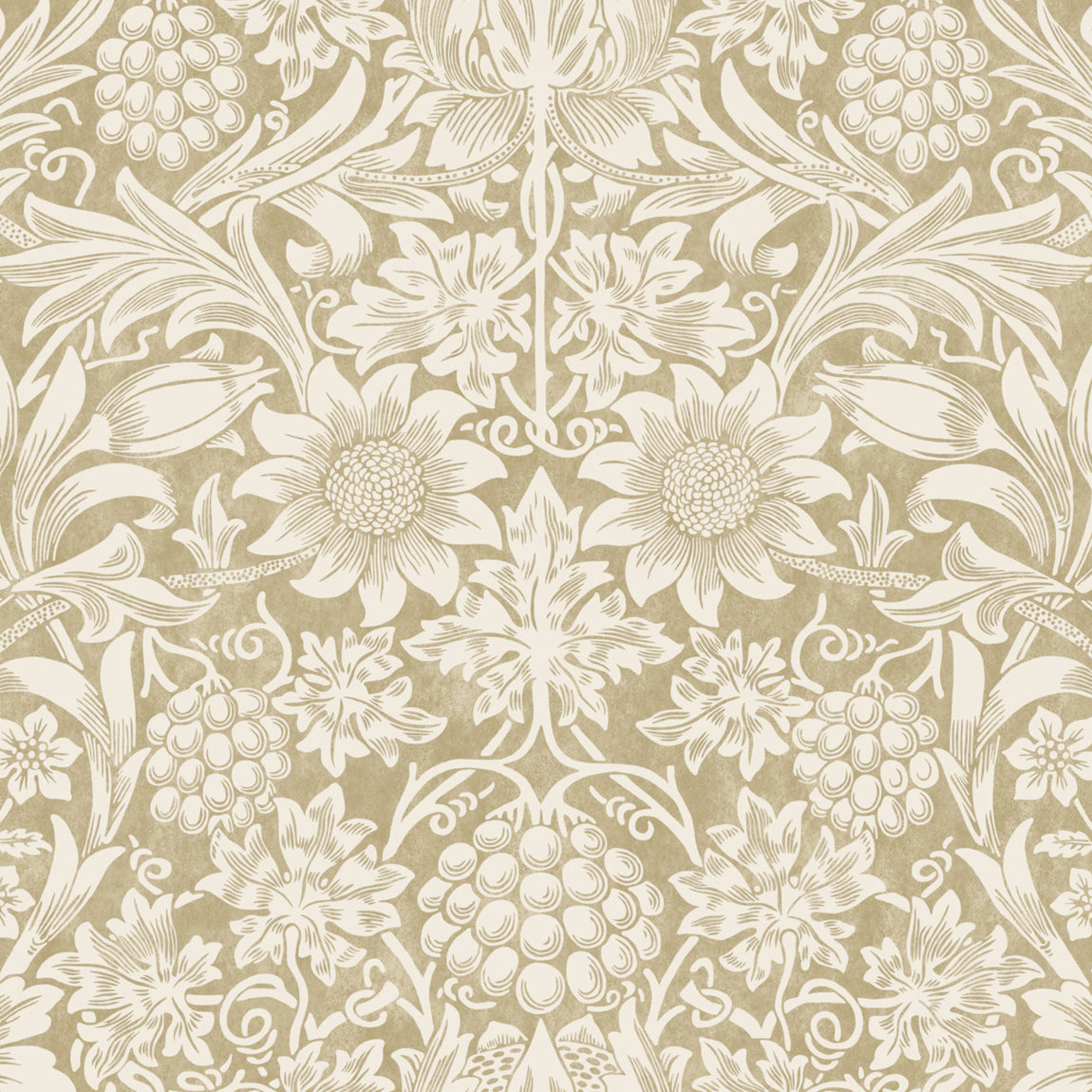 William Morris Sunflower Blackout Made To Measure Roller Blind Ochre
