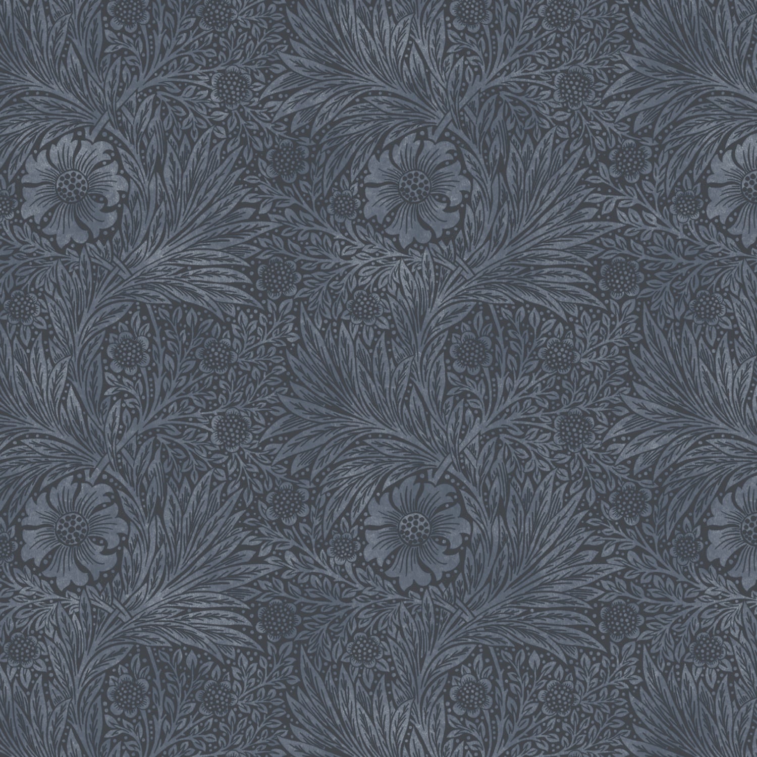 William Morris Marigold Blackout Made To Measure Roller Blind Indigo