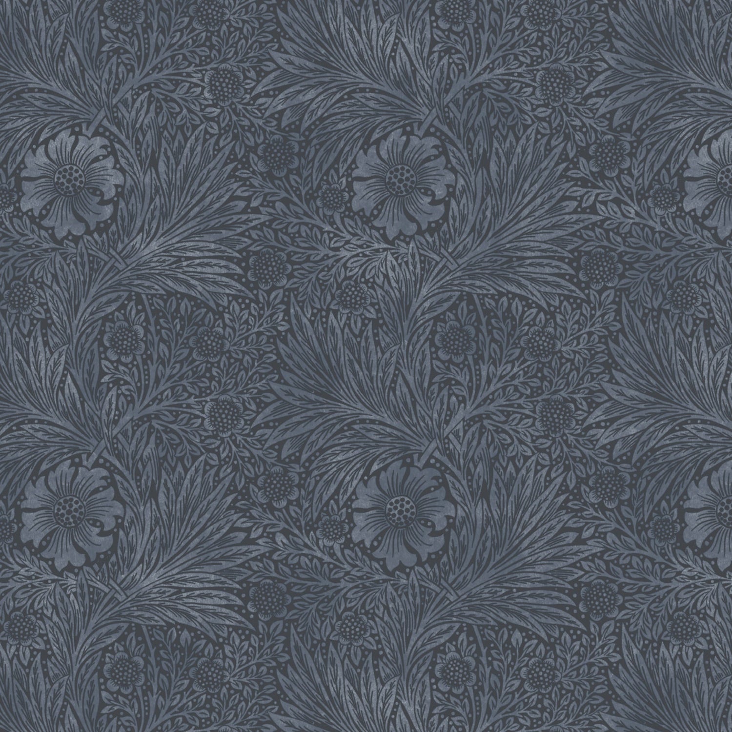 William Morris Marigold Translucent Made To Measure Roller Blind Indigo