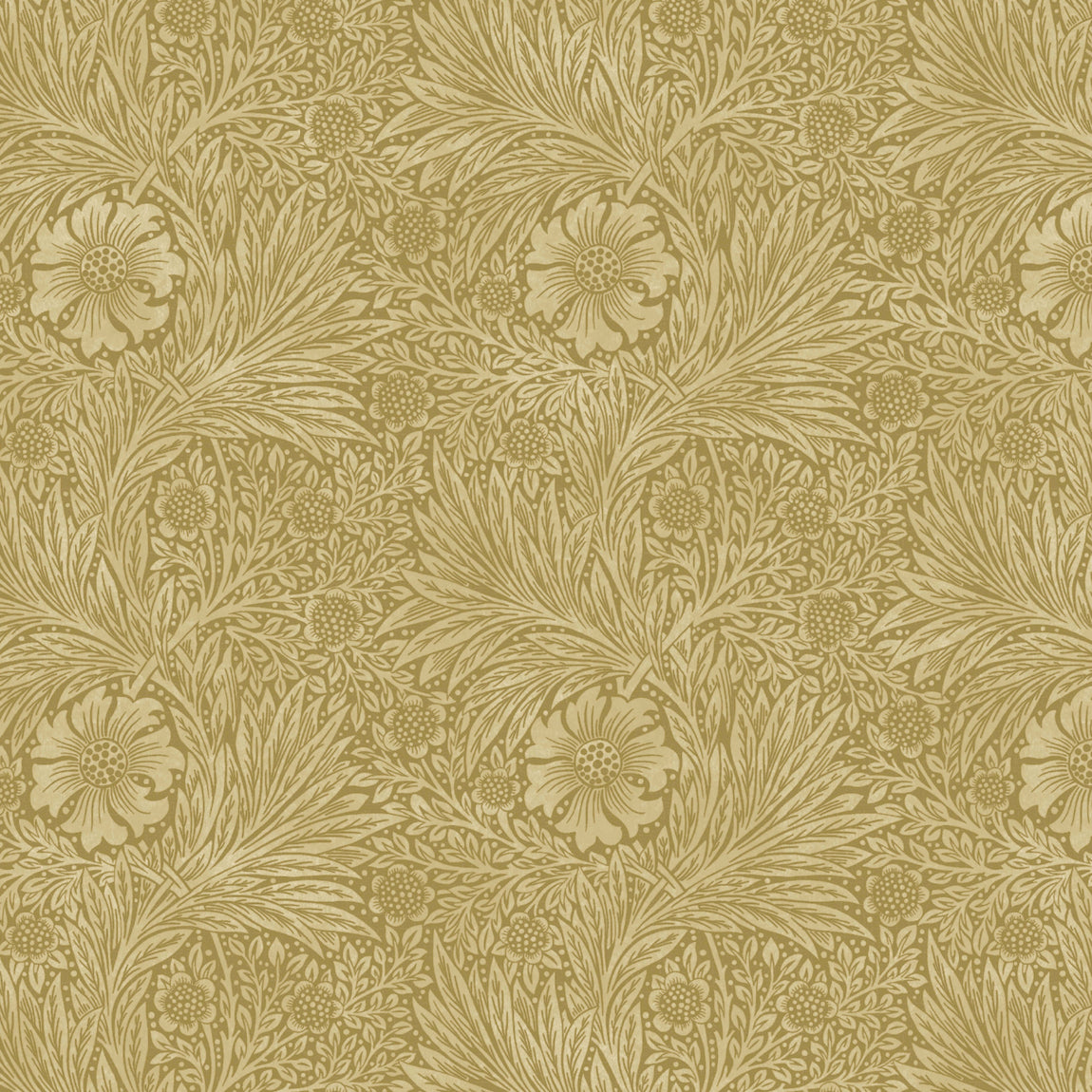 William Morris Marigold Blackout Made To Measure Roller Blind Ochre