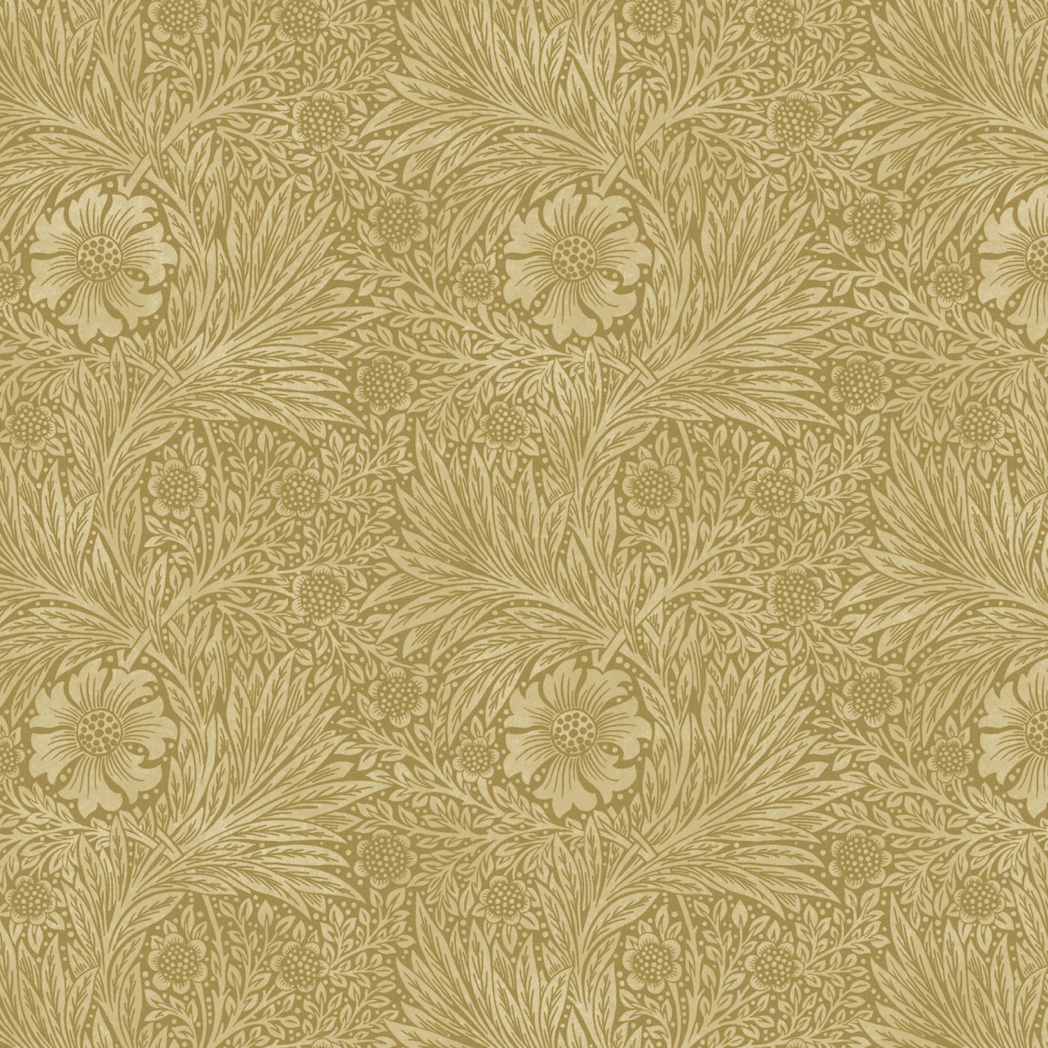 William Morris Marigold Translucent Made To Measure Roller Blind Ochre
