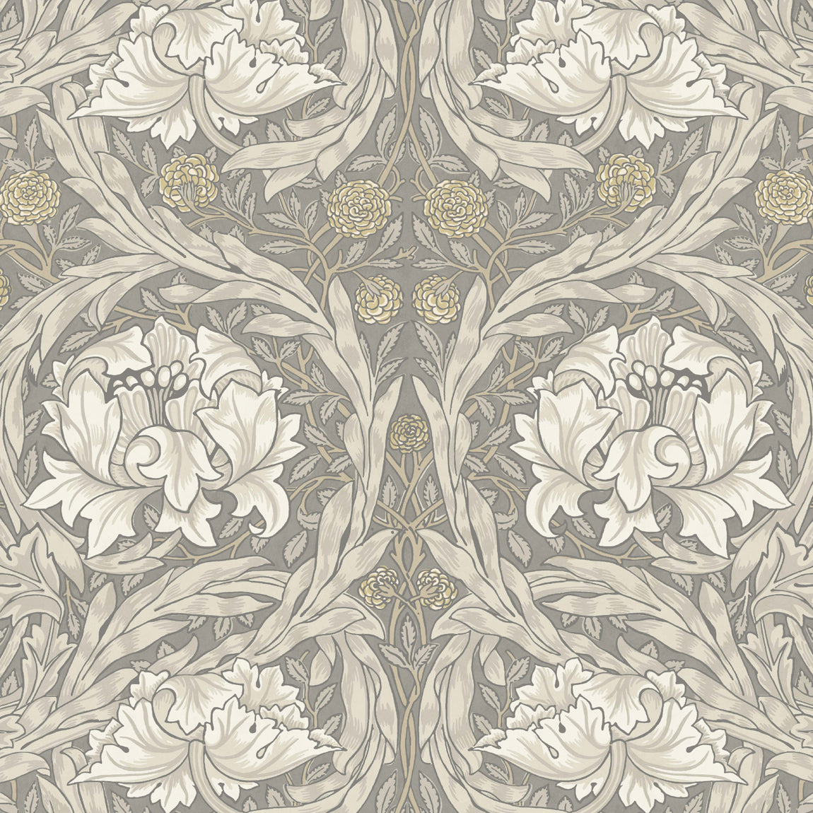 William Morris African Marigold Blackout Made To Measure Roller Blind Limestone