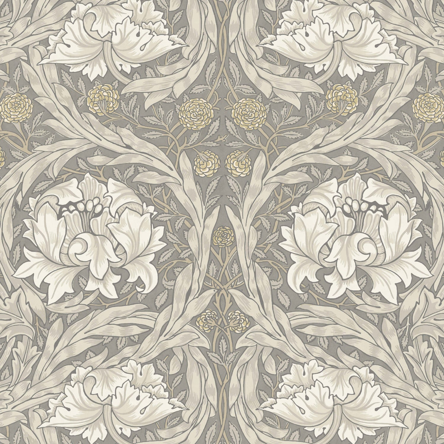 William Morris African Marigold Translucent Made To Measure Roller Blind Limestone
