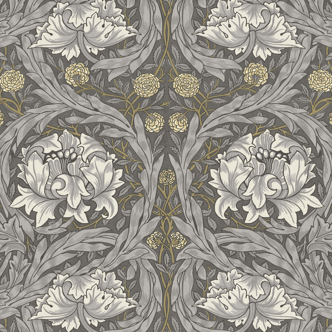 William Morris African Marigold Blackout Made To Measure Roller Blind Iron