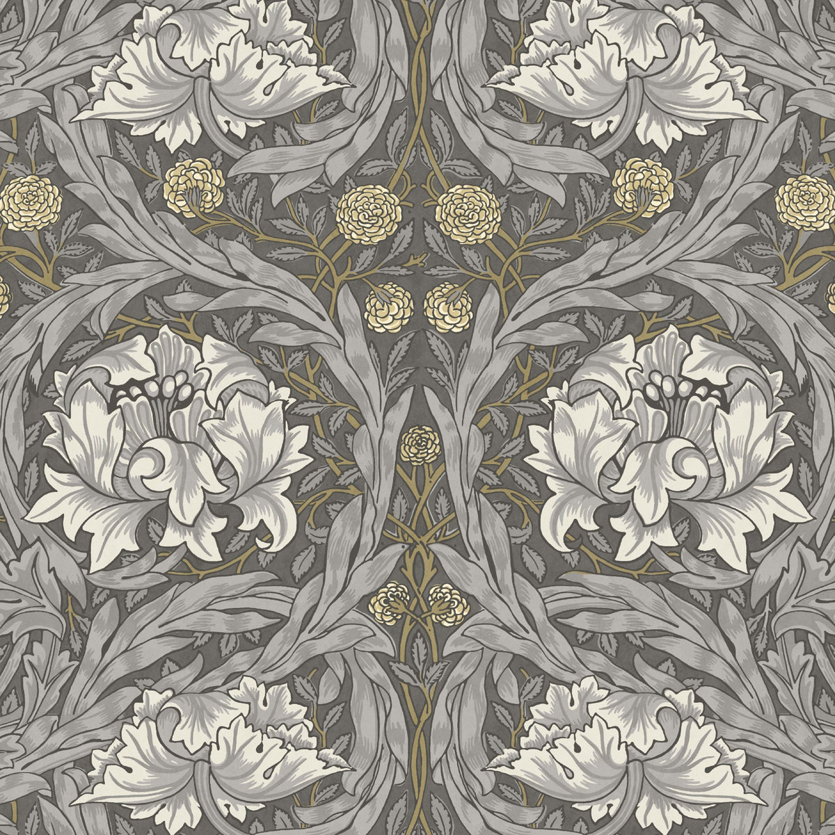 William Morris African Marigold Translucent Made To Measure Roller Blind Iron