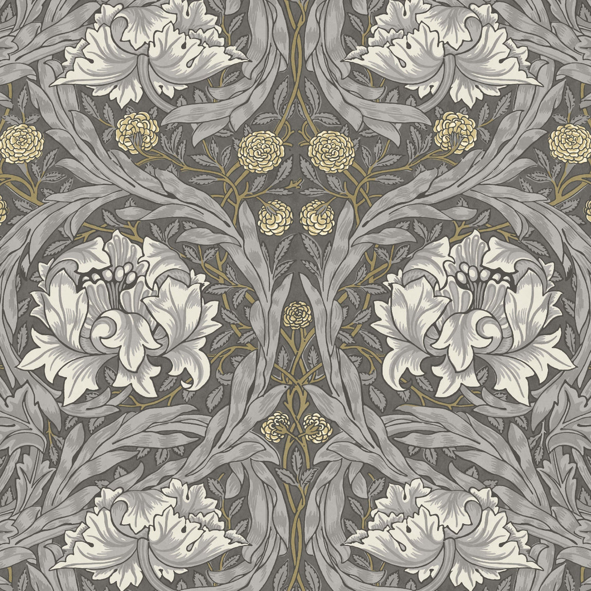 William Morris African Marigold Translucent Made To Measure Roller Blind Iron