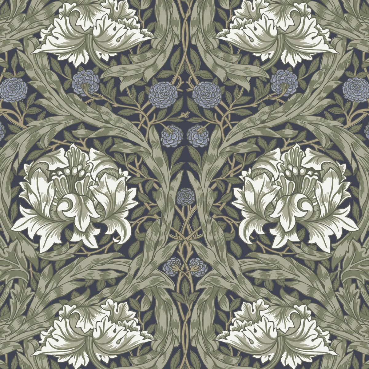 William Morris African Marigold Translucent Made To Measure Roller Blind Cornflower