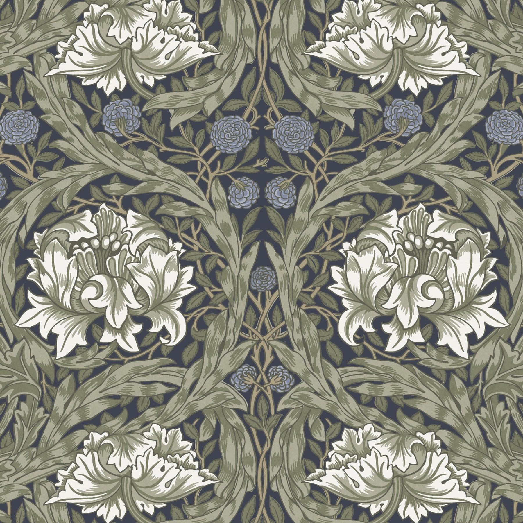 William Morris African Marigold Translucent Made To Measure Roller Blind Cornflower