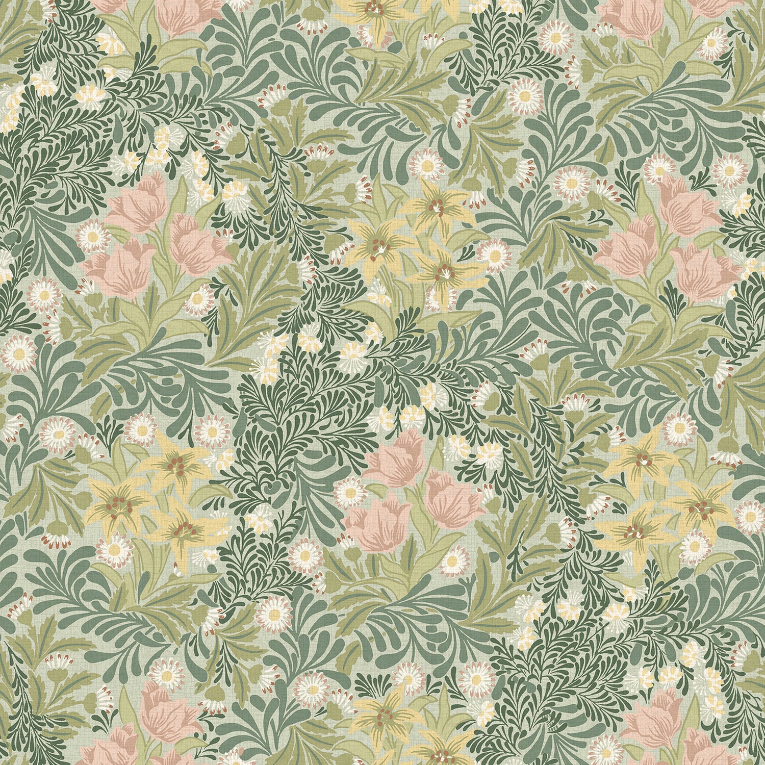 William Morris Bower Blackout Made To Measure Roller Blind Apple