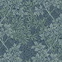 William Morris Foliage Blackout Made To Measure Roller Blind Indigo Sample Image
