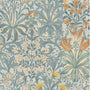 William Morris Woodland Weeds Translucent Made To Measure Roller Blind Bluebird Sample Image