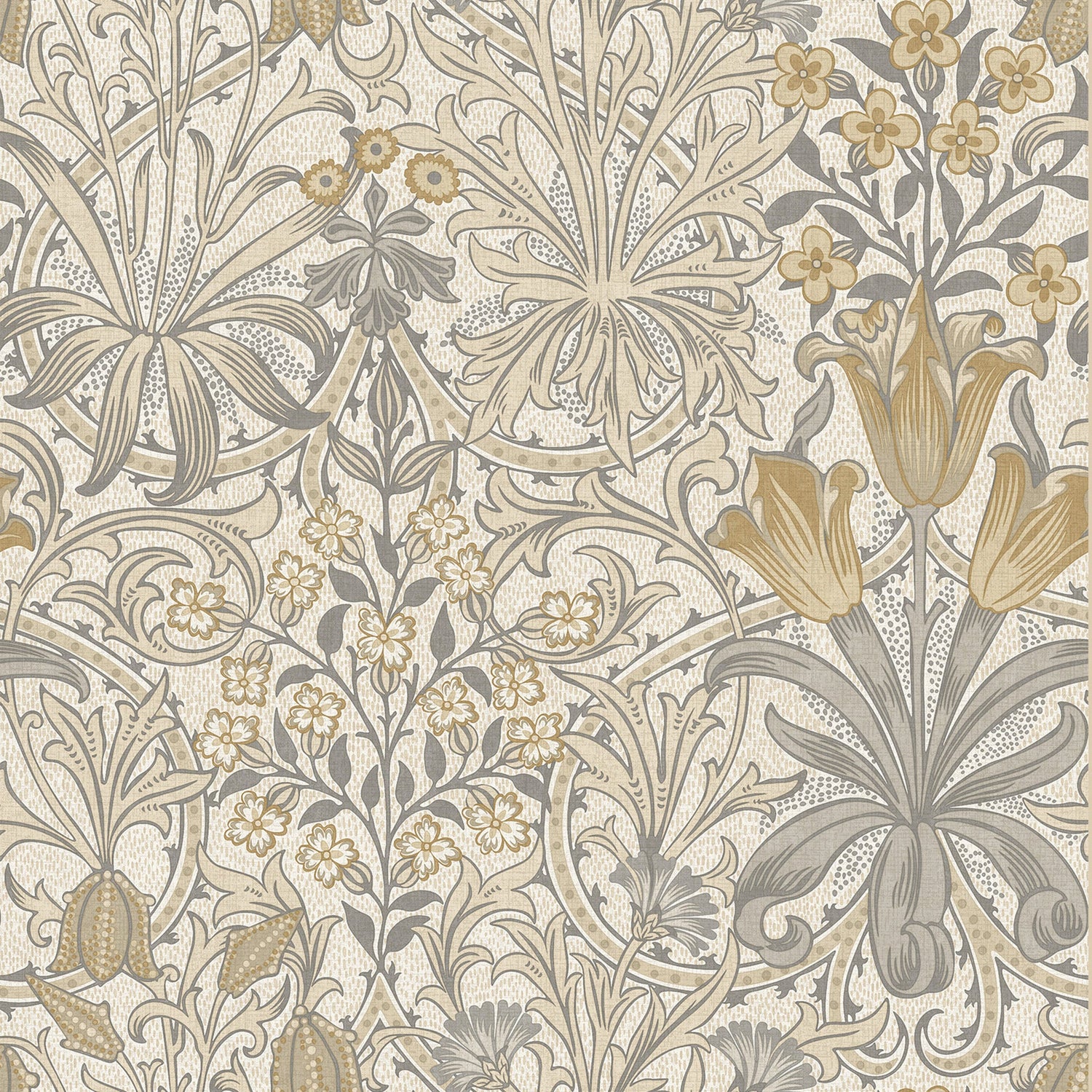 William Morris Woodland Weeds Translucent Made To Measure Roller Blind Barley