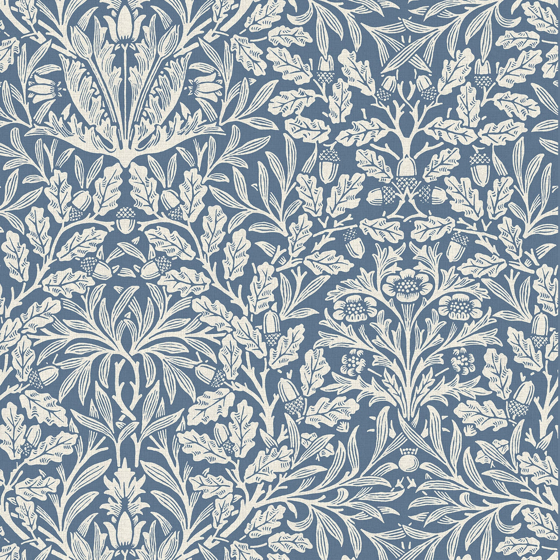 William Morris Acorn Translucent Made To Measure Roller Blind River