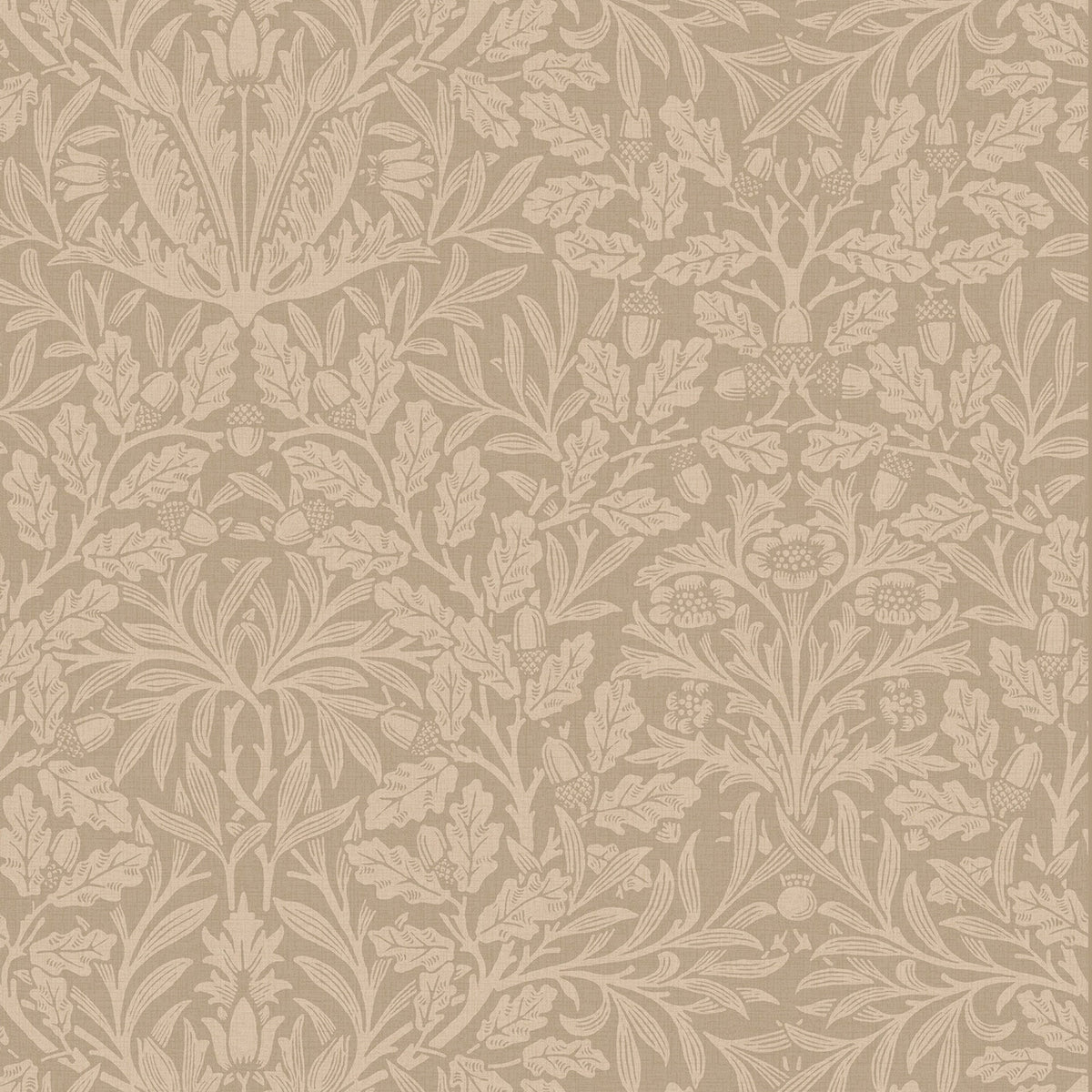 William Morris Acorn Translucent Made To Measure Roller Blind Clay